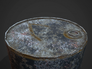 Barrels weld pbr Model 3D