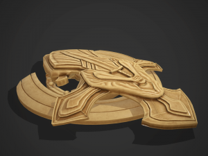 Statue bronze marble bone 3D Model
