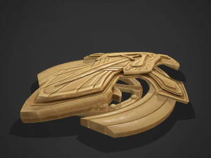 Est&aacute;tua de osso de m&aacute;rmore de bronze Modelo 3D