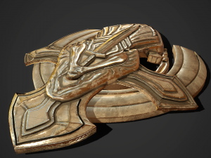 Statue bronze marble bone 3D Model