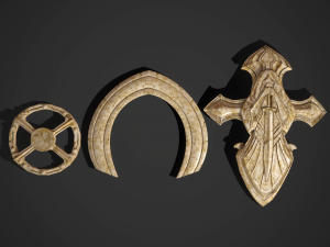 Statue bronze marble bone 3D Model