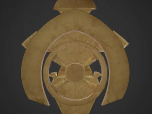 Est&aacute;tua de osso de m&aacute;rmore de bronze Modelo 3D