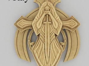 Est&aacute;tua de osso de m&aacute;rmore de bronze Modelo 3D