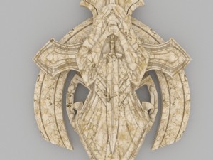 Statue bronze marble bone 3D Model
