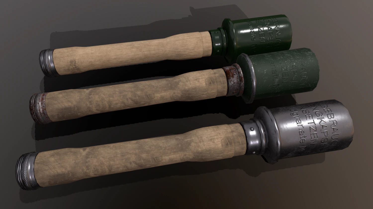 Grenade m-24 3D Model .c4d .max .obj .3ds .fbx .stl .blend 