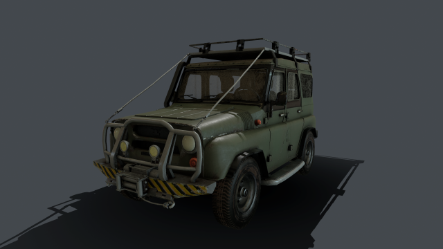 uaz hanter alpha version 3D Модель .c4d .max .obj .3ds .fbx .stl .blend 
