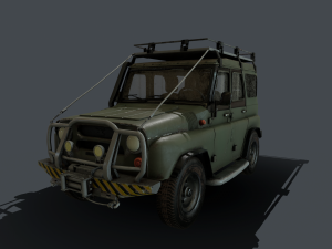 uaz hanter alpha version 3D Модель