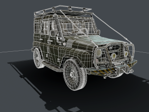 uaz hanter alpha version 3D Модель