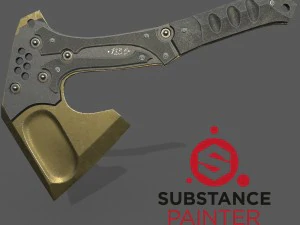 Tática de machado Modelo 3D