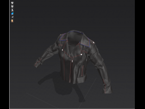 biker jacket Modèle 3D