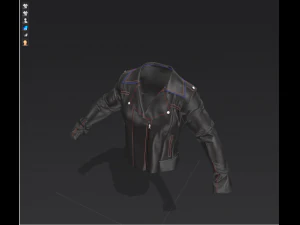 giacca da motociclista Modello 3D