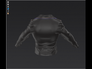 biker jacket Modèle 3D