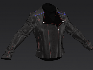 biker jacket Modèle 3D