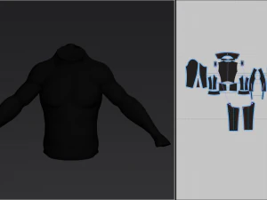 giacca da motociclista Modello 3D