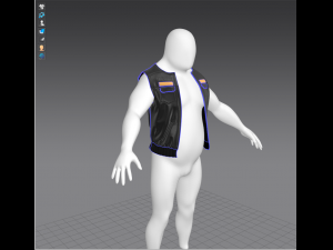 biker vest 3Dモデル