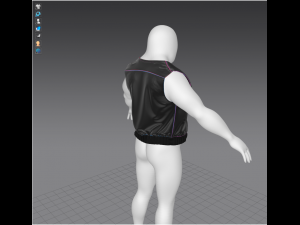 biker vest 3Dモデル