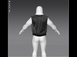 biker vest 3Dモデル