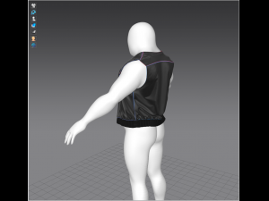 biker vest 3Dモデル