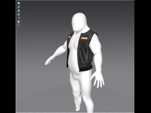 biker vest 3Dモデル