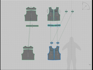 biker vest 3Dモデル