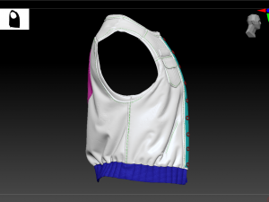 biker vest 3Dモデル