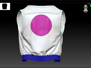 biker vest 3Dモデル