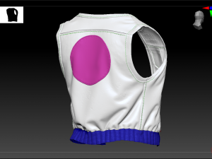 biker vest 3Dモデル