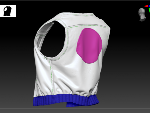 biker vest 3Dモデル