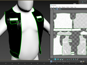 biker vest 3Dモデル