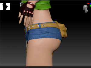 Lady biker 3Dモデル