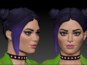 Lady biker 3Dモデル