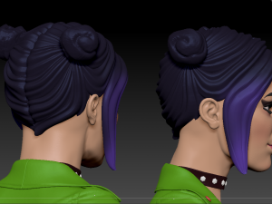 Lady biker 3Dモデル