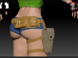 Lady biker 3Dモデル