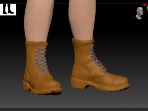 Lady biker 3Dモデル