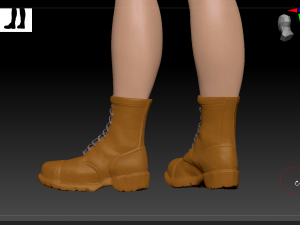 Lady biker 3Dモデル