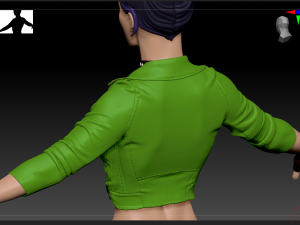 Lady biker 3Dモデル