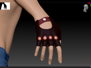 Lady biker 3Dモデル