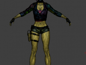 Lady biker 3Dモデル