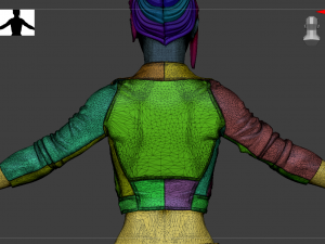 Lady biker 3Dモデル