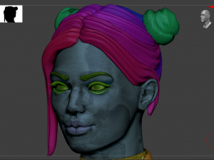 Lady biker 3Dモデル