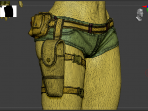 Lady biker 3Dモデル