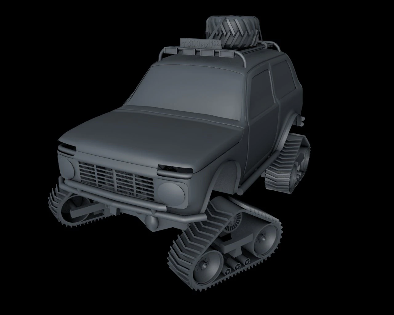 vaz 2121 niva 3D Model .c4d .max .obj .3ds .fbx .stl .blend 
