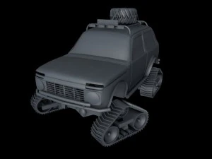 वज़ 2121 निवा 3D मॉडल