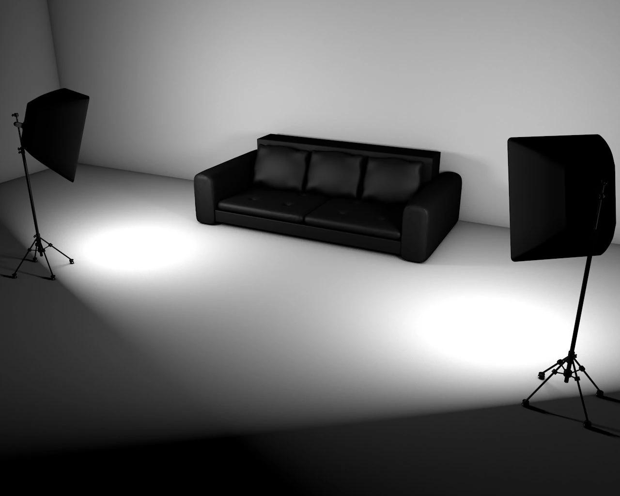 sofa leather v2 3D Model .c4d .max .obj .3ds .fbx .stl .blend 