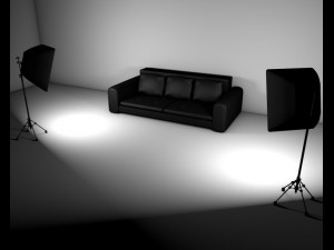 sofa leather v2 Model 3D