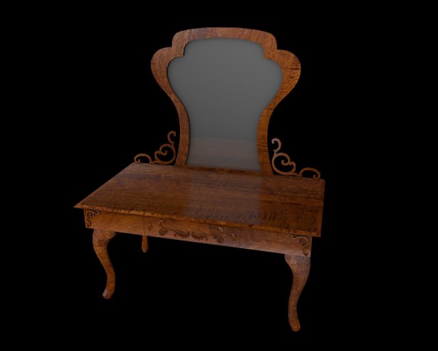 toilet table 3D मॉडल .c4d .max .obj .3ds .fbx .stl .blend 