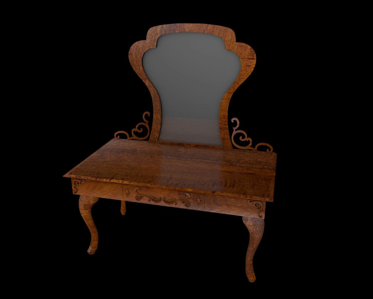 toilet table 3D Model .c4d .max .obj .3ds .fbx .stl .blend