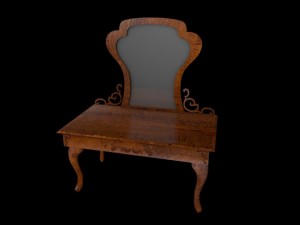 toilet table Model 3D