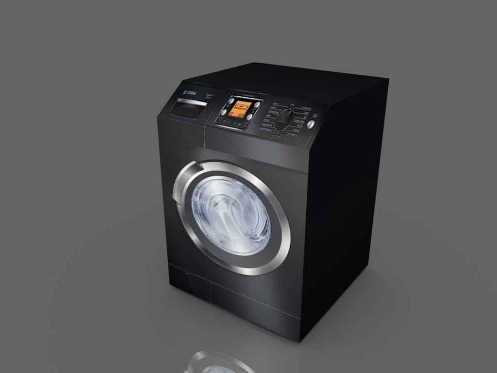 washing machine bosch 3D Model .c4d .max .obj .3ds .fbx .stl .blend 