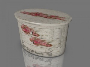 dresser shabby chic Modelo 3D